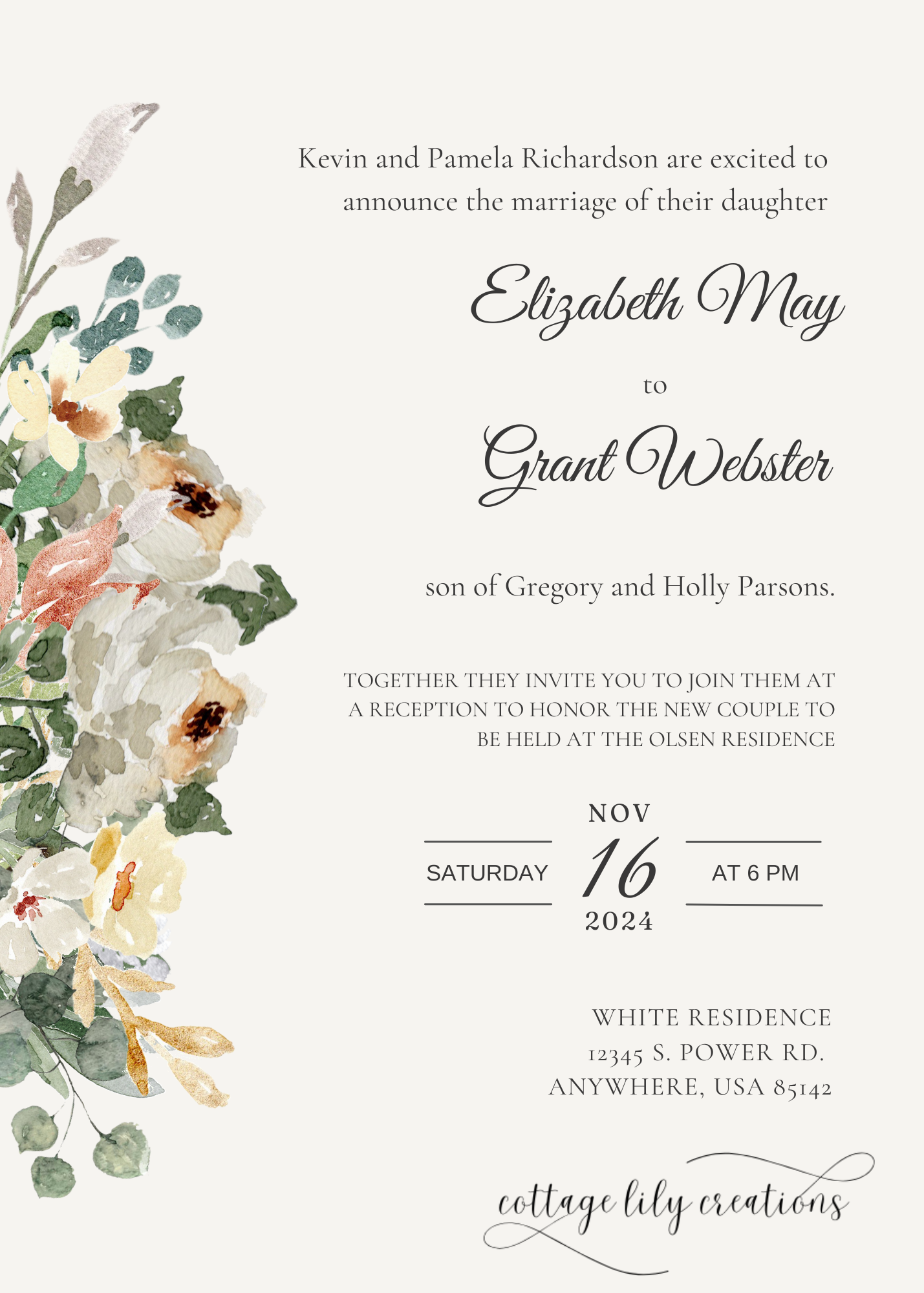 Personalized Wedding Invitations